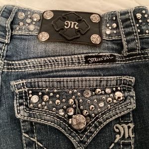 Miss Me Embellished Jeans Womens Bootcut Jeans Rhinestones Size 28 JP42885